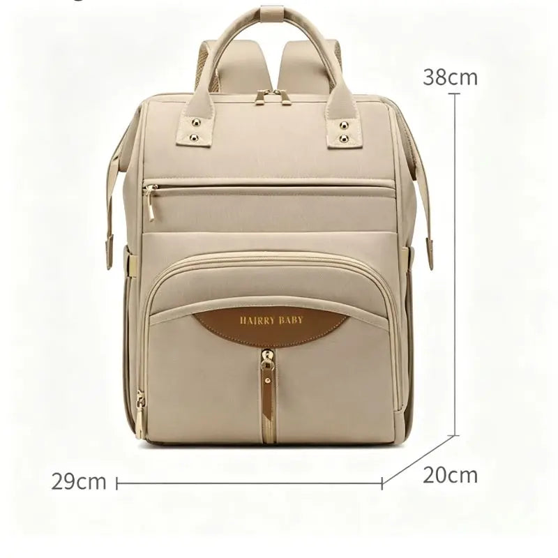 Sac à dos maternité kaki avec les dimensions