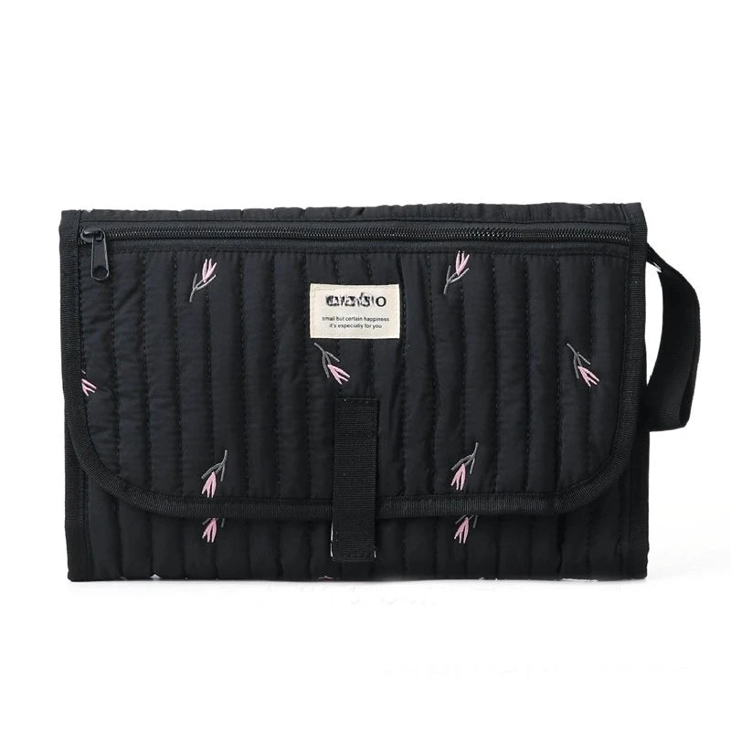 Tapis à langer de voyage  noir 