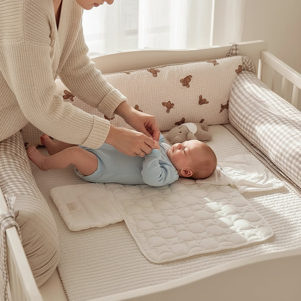 Tapis à langer voyage A maman qui habille bébé