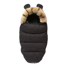 chanceliere bebe noir points blancs