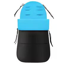 Chancelière pour poussette bleu