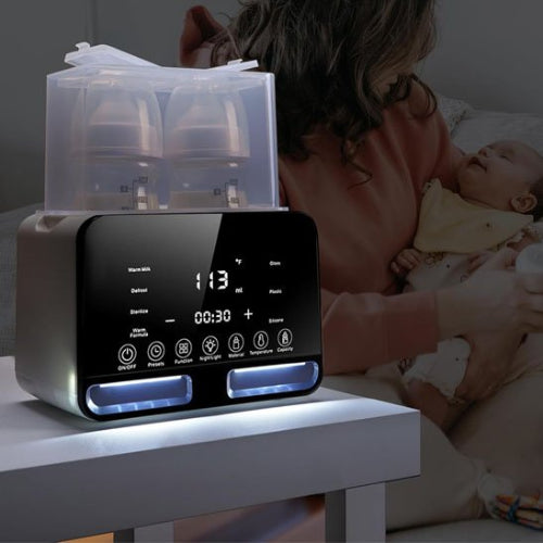 Chauffe biberon EU 220V maman qui regarde son enfant dormi