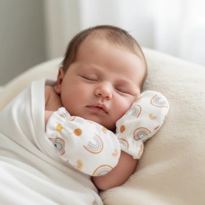 Moufles pour bebe blanc bébé bien amaillotté 