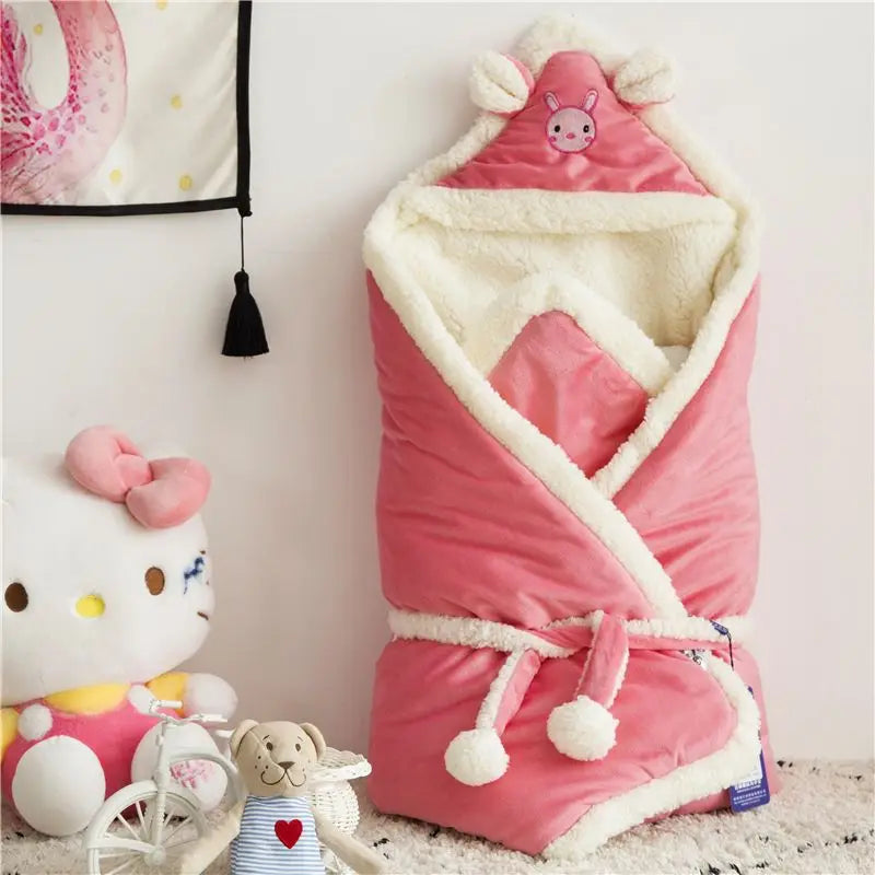 nid d'ange bebe rose bien rangé