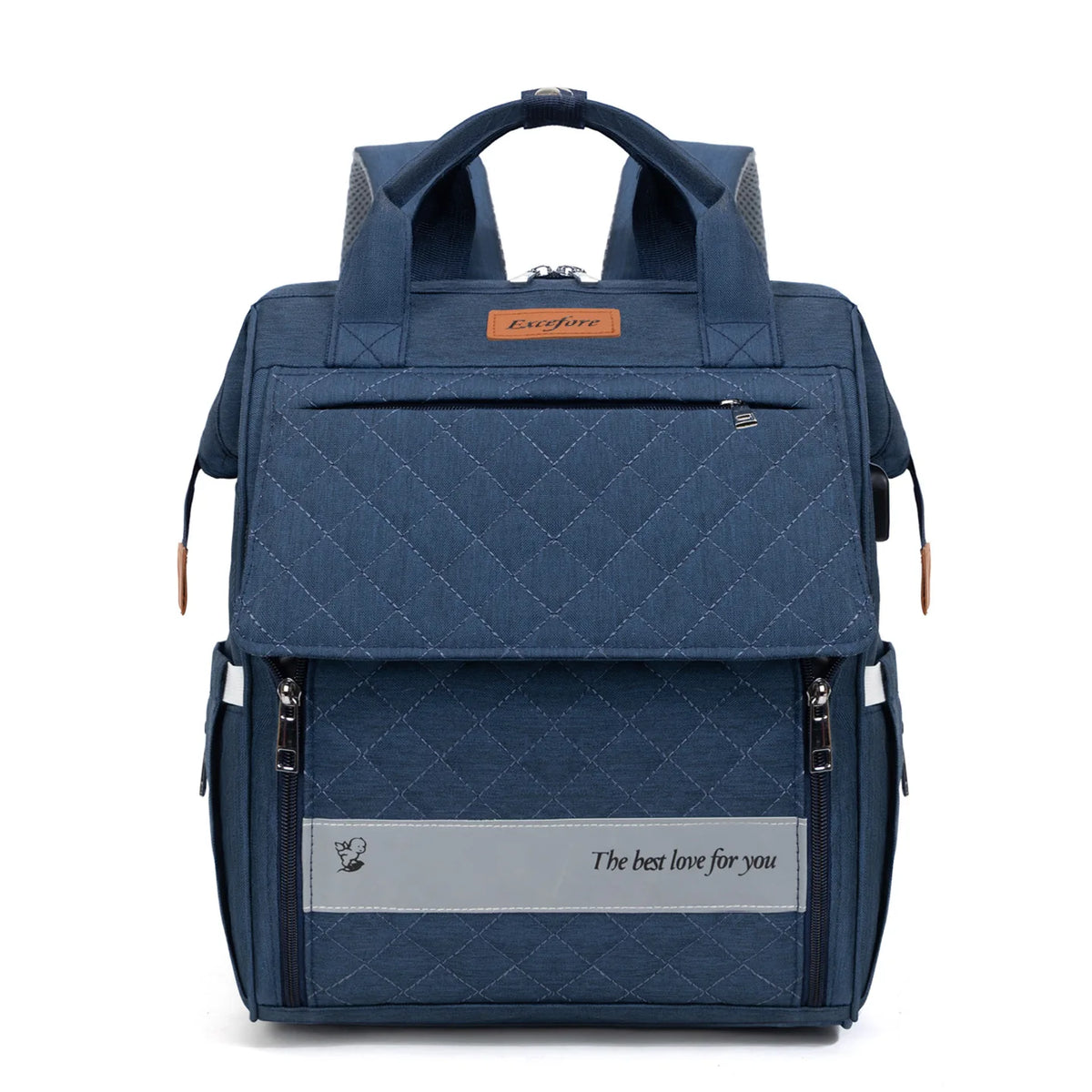 sac à langer sac à dos bleu 