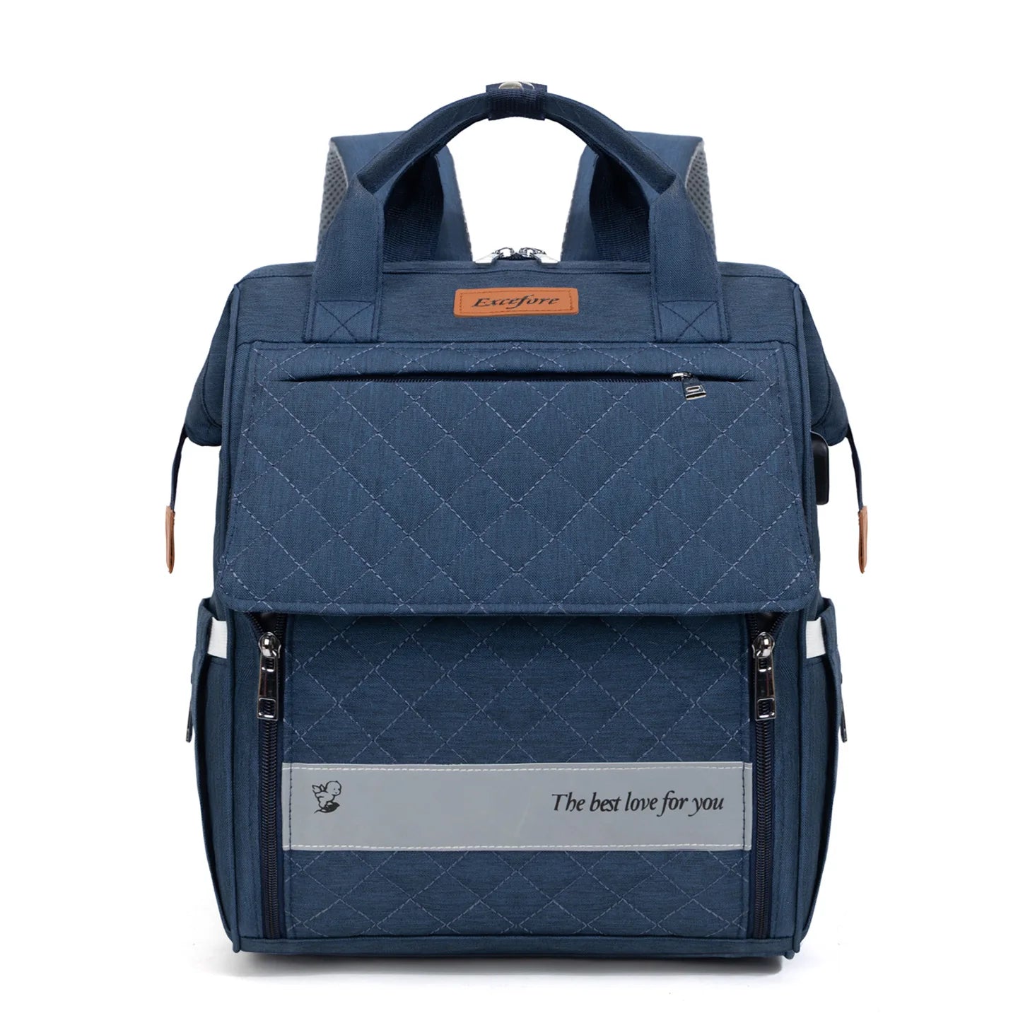 sac à langer sac à dos bleu 