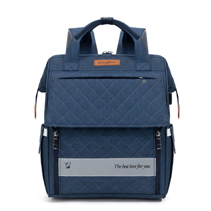 sac à langer sac à dos bleu 